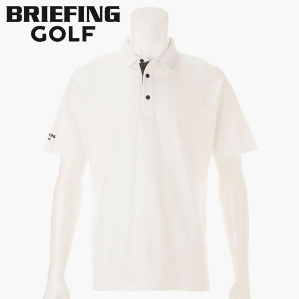 即納 BRIEFING GOLF ブリーフィング ゴルフ ST MS SLEEVE LOGO SHIRT RELAXED FIT メンズ スリーブ ロゴ シャツ リラックスフィット WHITE ホワイト  メンズの通販は