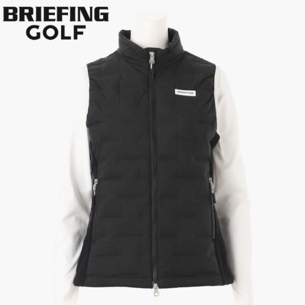即納 BRIEFING GOLF ブリーフィング ゴルフ WS HYBRID DOWN VEST ウィメンズ  ハイブリッド ダウン ベスト BLACK ブラック アウター レディース