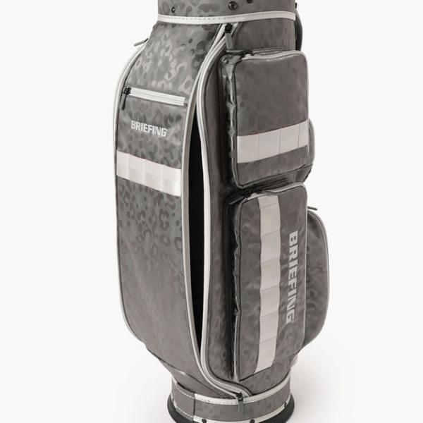 即納 BRIEFING GOLF ブリーフィング ゴルフ キャディバッグ CR-6 #03 LEOPARD JQ BLACK ブラック GRAY グレー メンズ レディース　 4.02kg