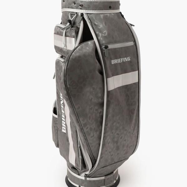 即納 BRIEFING GOLF ブリーフィング ゴルフ キャディバッグ CR-6 #03 LEOPARD JQ BLACK ブラック GRAY グレー メンズ レディース　 4.02kg