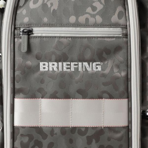 即納 BRIEFING GOLF ブリーフィング ゴルフ キャディバッグ CR-6 #03 LEOPARD JQ BLACK ブラック GRAY グレー メンズ レディース　 4.02kg