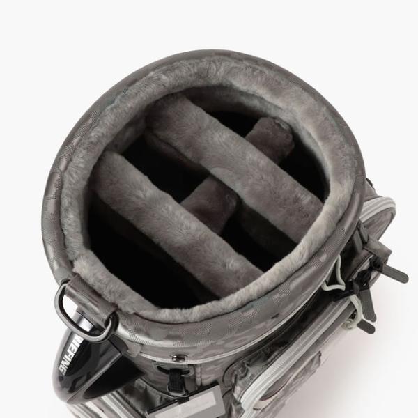 即納 BRIEFING GOLF ブリーフィング ゴルフ キャディバッグ CR-6 #03 LEOPARD JQ BLACK ブラック GRAY グレー メンズ レディース　 4.02kg