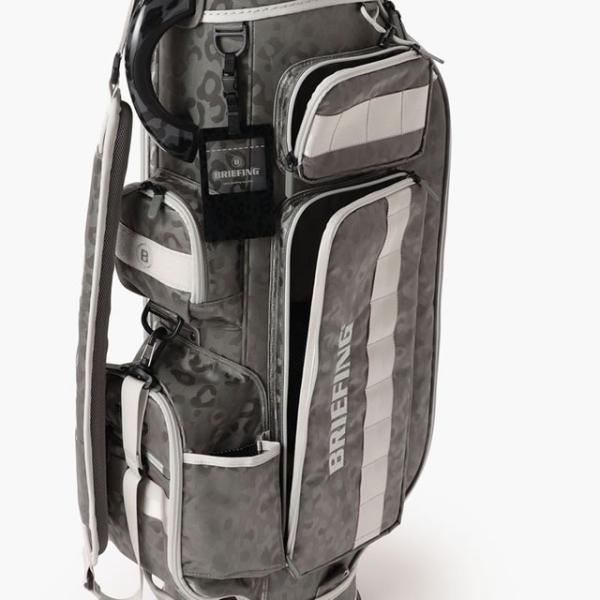 即納 BRIEFING GOLF ブリーフィング ゴルフ キャディバッグ CR-6 #03 LEOPARD JQ BLACK ブラック GRAY グレー メンズ レディース　 4.02kg