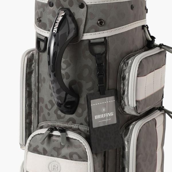 即納 BRIEFING GOLF ブリーフィング ゴルフ キャディバッグ CR-6 #03 LEOPARD JQ BLACK ブラック GRAY グレー メンズ レディース　 4.02kg