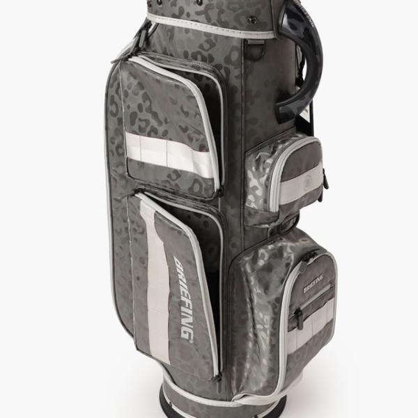 即納 BRIEFING GOLF ブリーフィング ゴルフ キャディバッグ CR-6 #03 LEOPARD JQ BLACK ブラック GRAY グレー メンズ レディース　 4.02kg