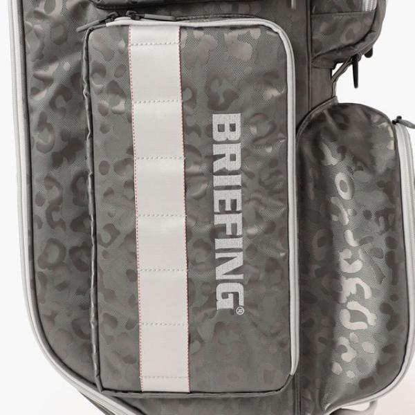 即納 BRIEFING GOLF ブリーフィング ゴルフ キャディバッグ CR-6 #03 LEOPARD JQ BLACK ブラック GRAY グレー メンズ レディース　 4.02kg