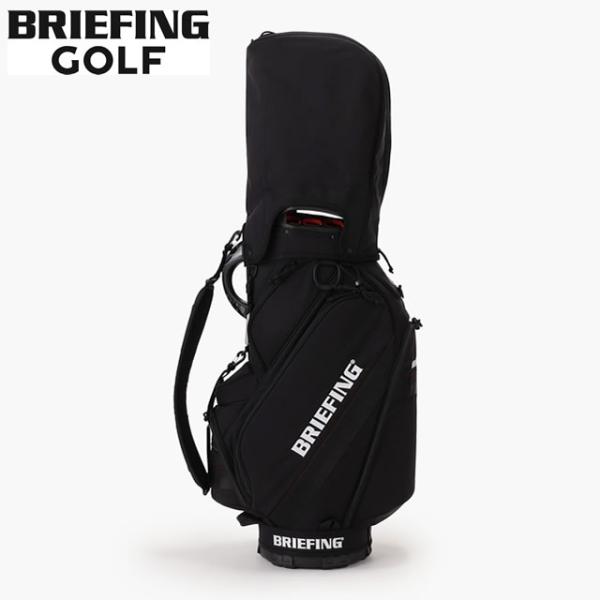 即納 BRIEFING GOLF ブリーフィング ゴルフ キャディバッグ CR-12 BLACK ブラック PRO SERIES プロシリーズ 5.1kg 9.5口径 プロ仕様 軽量 大容量 自立 撥水加工