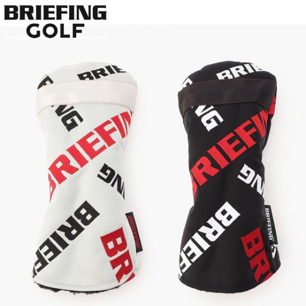 即納BRIEFING GOLF ブリーフィング ゴルフ  D COVER CL ドライバーカバー クレイジー ロゴ SILVER シルバー BLACK ブラック　正規取扱店ルフエ ruffue