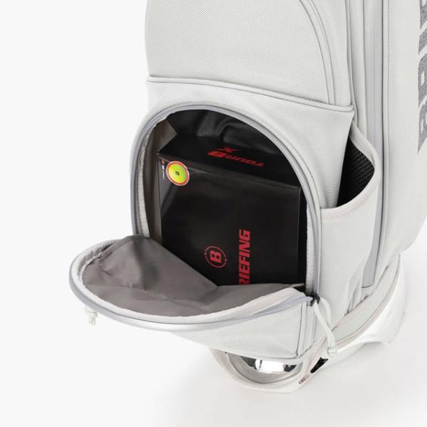 即納BRIEFING GOLF ブリーフィング ゴルフ  CR-4 #04 LLIC メタリック キャディバッグ   BLACK ブラック SILVER シルバー 正規取扱店ルフエ ruffue 3.69kg