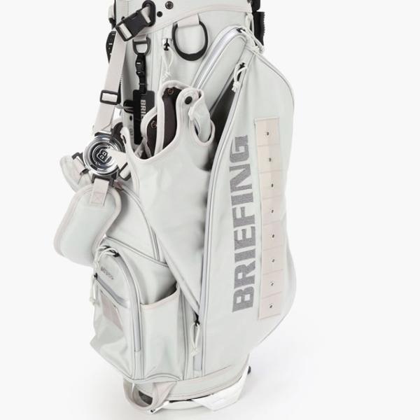 即納BRIEFING GOLF ブリーフィング ゴルフ  CR-4 #04 LLIC メタリック キャディバッグ   BLACK ブラック SILVER シルバー 正規取扱店ルフエ ruffue 3.69kg
