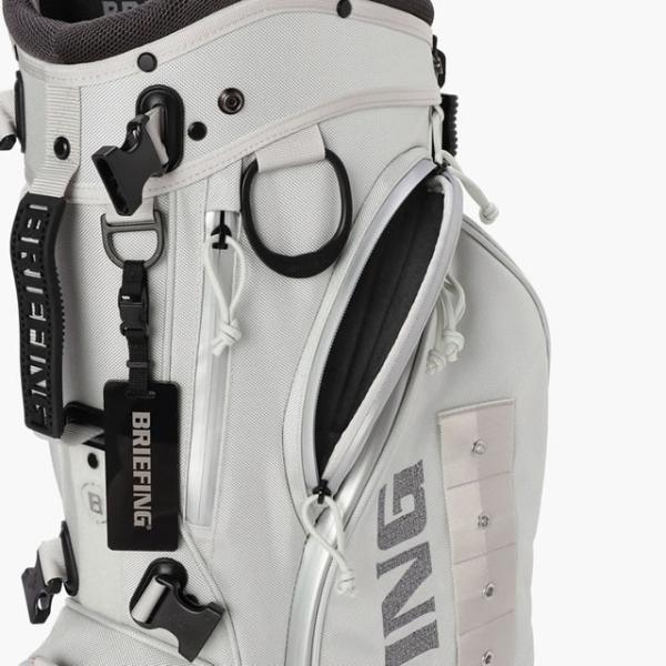 即納BRIEFING GOLF ブリーフィング ゴルフ  CR-4 #04 LLIC メタリック キャディバッグ   BLACK ブラック SILVER シルバー 正規取扱店ルフエ ruffue 3.69kg