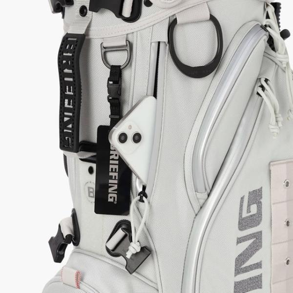 即納BRIEFING GOLF ブリーフィング ゴルフ  CR-4 #04 LLIC メタリック キャディバッグ   BLACK ブラック SILVER シルバー 正規取扱店ルフエ ruffue 3.69kg
