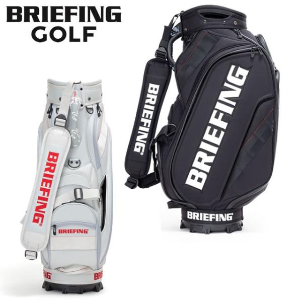 即納BRIEFING GOLF ブリーフィング ゴルフ キャディバッグ CR-3 #04 BLACK ブラック SILVER シルバー 正規取扱店ルフエ ruffue 6.0kg 9.5口径 プロ仕様