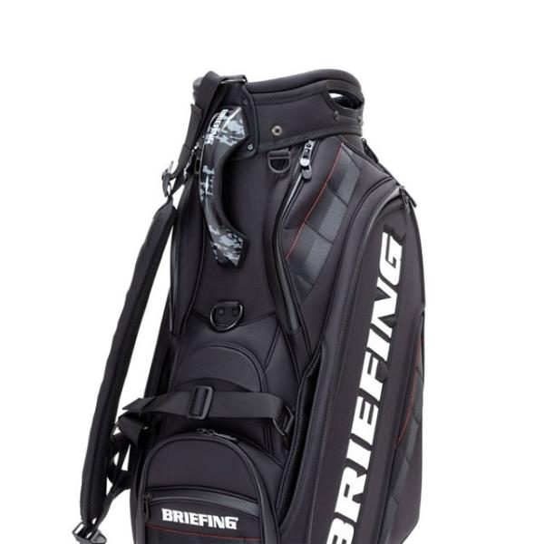 即納BRIEFING GOLF ブリーフィング ゴルフ キャディバッグ CR-3 #04 BLACK ブラック SILVER シルバー 正規取扱店ルフエ ruffue 6.0kg 9.5口径 プロ仕様