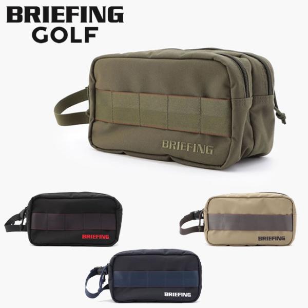 即納BRIEFING GOLF ブリーフィング ゴルフ  DOUBLE ZIP POUCH STD ダブル ジップ ポーチ スタンダード  BLACK TAN RANGER GREEN NAVY 正規取扱店