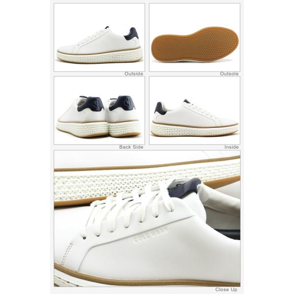 返品交換送料無料COLE HAAN コールハーン GRANDPRO Court Skyweave グランドプロ コート スカイウィーブ スニーカー OPTIC WHITE/CH MIDNIGHT MOON/WHITE_5