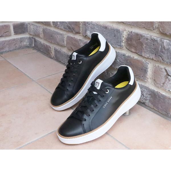 返品交換送料無料COLE HAAN コールハーン WOMEN'S GRANDPRO Topspin Sneaker ウィメンズ グランドプロ トップスピン スニーカー BLACK/OPTIC WHITE_2
