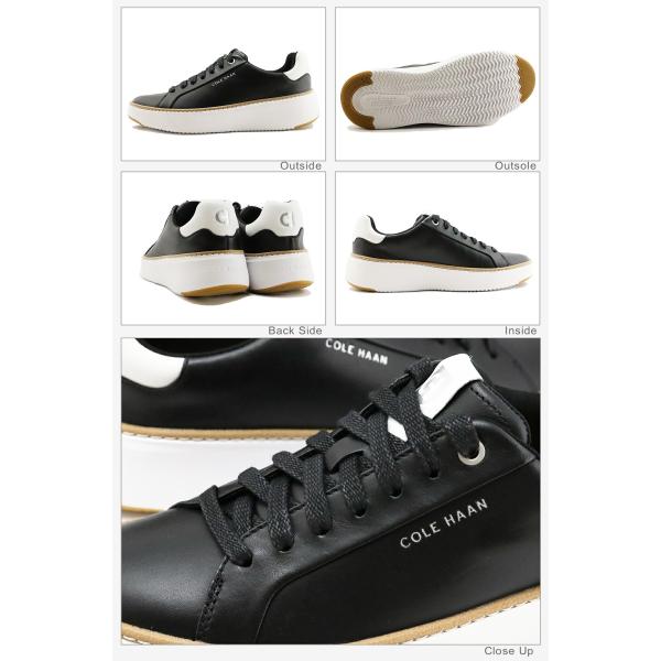 返品交換送料無料COLE HAAN コールハーン WOMEN'S GRANDPRO Topspin Sneaker ウィメンズ グランドプロ トップスピン スニーカー BLACK/OPTIC WHITE_5