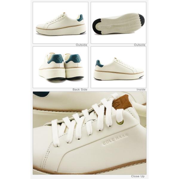 返品交換送料無料COLE HAAN コールハーン WOMEN'S GRANDPRO Topspin Sneaker ウィメンズ グランドプロ トップスピン スニーカー IVORY/TOBACCO SUEDE/RAINFOREST_5