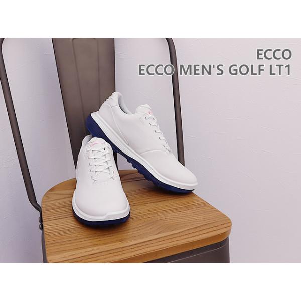 ECCO エコー ECCO MEN'S GOLF LT1 エコー メンズ ゴルフ LT1 WHITE ホワイト  スパイクレス 靴 スニーカー シューズ ウォータープルーフ 返品交換送料無料_1