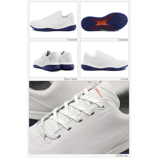 ECCO エコー ECCO MEN'S GOLF LT1 エコー メンズ ゴルフ LT1 WHITE ホワイト  スパイクレス 靴 スニーカー シューズ ウォータープルーフ 返品交換送料無料_5