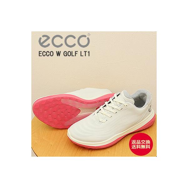 ECCO エコー ECCO W GOLF LT1 エコー ウィメンズ ゴルフ LT1  ホワイト/バブルガム  スパイクレス レディース 快適 ウォータープルーフ 返品交換送料無料
