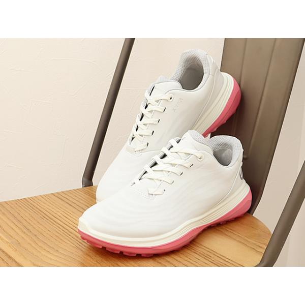 ECCO エコー ECCO W GOLF LT1 エコー ウィメンズ ゴルフ LT1  ホワイト/バブルガム  スパイクレス レディース 快適 ウォータープルーフ 返品交換送料無料 ECCO エコー ECCO W GOLF LT1 エコー ウィメンズ ゴルフ LT1 ホワイト