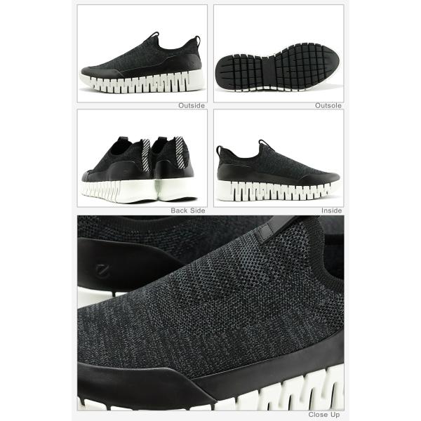 返品交換送料無料ECCO エコー ECCO gruuv easy-slip women エコー グルーブ イージースリップ ウィメンズ BLACK ブラック スリップオン_5