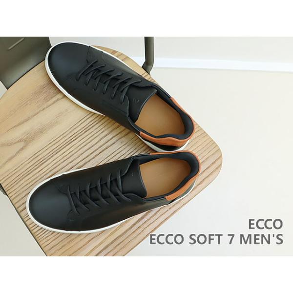 ECCO エコー ECCO SOFT 7 MENS エコー ソフト7 メンズ BLACK/COGNAC ブラック/コニャック カジュアル スリップイン機能 返品交換送料無料_1