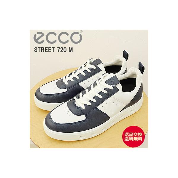 ECCO エコー STREET 720 M ストリート720 メンズ  NAVY/WHITE ネイビー/ホワイト  GORE-TEX ゴアテックス スニーカー コンフォート シューズ 返品交換送料無料