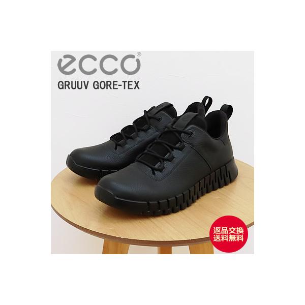 ECCO エコー ECCO GRUUV GORE-TEX MEN'S SNEAKER   グルーブ ゴアテックス メンズ  スニーカー BLACK ブラック 返品交換送料無料