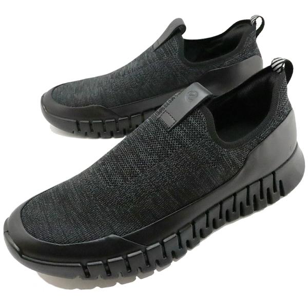 返品交換送料無料ECCO エコー ECCO GRUUV easy-slip M グルーブ イージースリップ メンズ スニーカー BLACK ブラック スリップオン_3