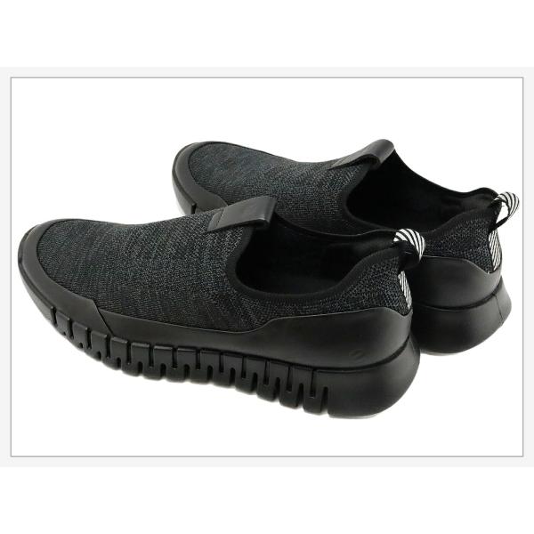 返品交換送料無料ECCO エコー ECCO GRUUV easy-slip M グルーブ イージースリップ メンズ スニーカー BLACK ブラック スリップオン_4