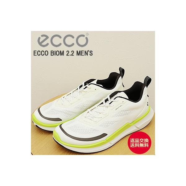 ECCO エコーECCO BIOM 2.2 MEN'S エコー バイオム 2.2 メンズ  WHITE/LIME PUNCH ホワイト/ライムパンチ  カジュアル 返品交換送料無料