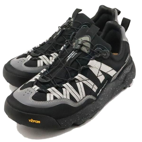 返品交換送料無料 Flower MOUNTAIN フラワー マウンテン IWANO2 イワノ2 BLACK/GRAY ブラック/グレー スニーカー メンズ レディース アウトドア 防水_3