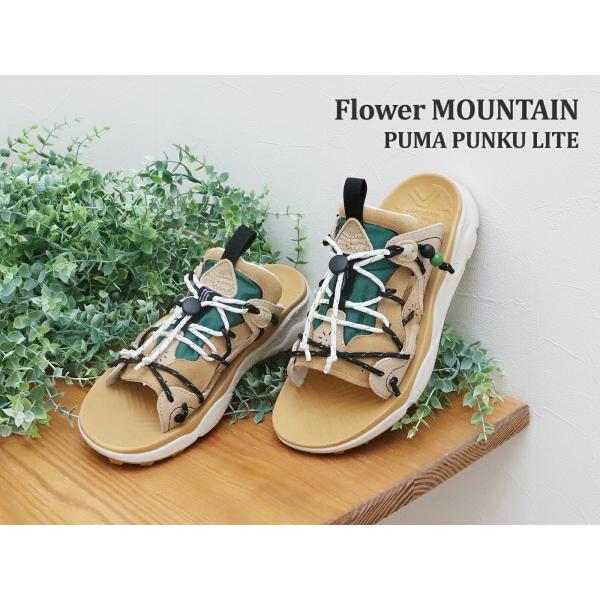 返品交換送料無料 Flower MOUNTAIN フラワー マウンテン PUMA PUNKU LITE プマ プンク ライト WHEAT ウィート アウドドア サンダル_1