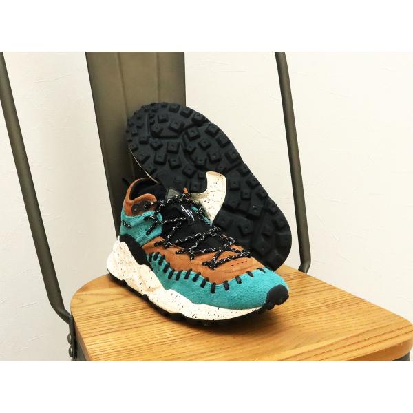 返品交換送料無料 Flower MOUNTAIN フラワー マウンテン MOHICAN モヒカン TURQUOISE/D.BROWN ターコイズ/ダークブラウン 靴 ダッドスニーカー シューズ 返品交換送料無料 Flower MOUNTAIN フラワー マウンテン MOHICAN