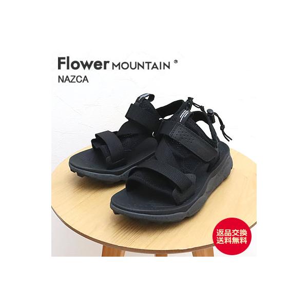 Flower MOUNTAIN フラワー マウンテン NAZCA ナスカ SOLID BLACK ソリッドブラック アウドドア サンダル 靴 スニーカー シューズ 返品交換送料無料
