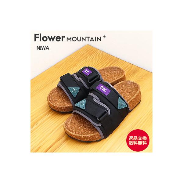 Flower MOUNTAIN フラワー マウンテン NIWA ニワ BLACK ブラック アウドドア サンダル 返品交換送料無料