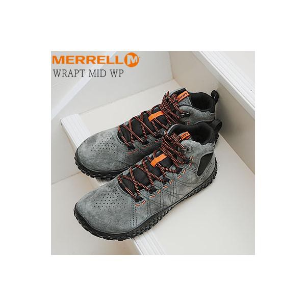 MERRELL メレル メンズ WRAPT MID WATERPROOF ラプト ミッド ウォータープルーフ GRANITE グラナイト 靴 スニーカー アウトドア コンフ