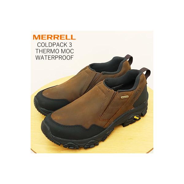 MERRELL メレル COLDPACK 3 THERMO MOC WATERPOOF コールドパック 3 サーモ モック ウォータープルーフ アース 靴 スニーカー コンフォート シューズ 防寒 防滑