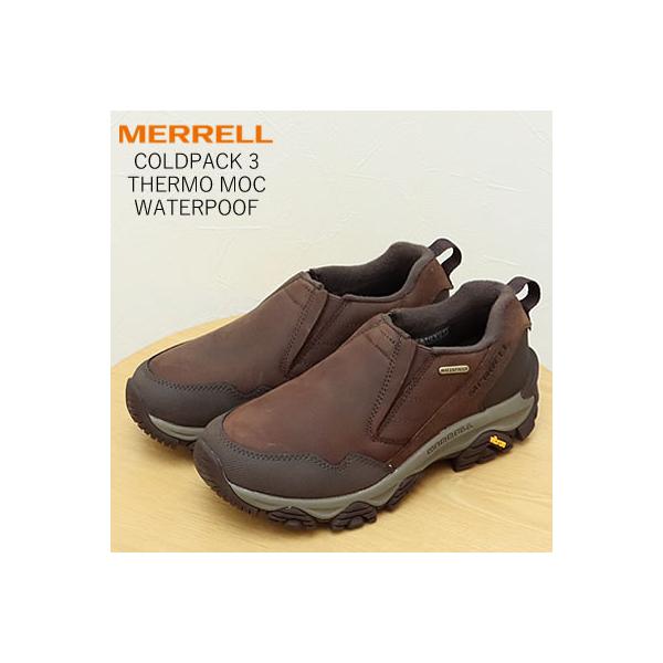 MERRELL メレル ウィメンズ COLDPACK 3 THERMO MOC WATERPOOF コールドパック 3 サーモ モック ウォータープルーフ CINNAMON シナモン防寒 防滑  レディースの通販は