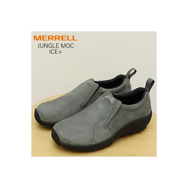 MERRELL メンズ レディース JUNGLE MOC ICE+ メレル ジャングルモック アイスプラス PEWTER ピューター  スリップオン 撥水 防滑