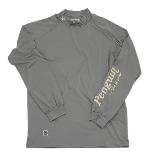 【新品】Golfickersモックネック DO THE RIGHT SWING灰 サイドロゴロングスリーブモックネック / Side Logo Long Sleeve