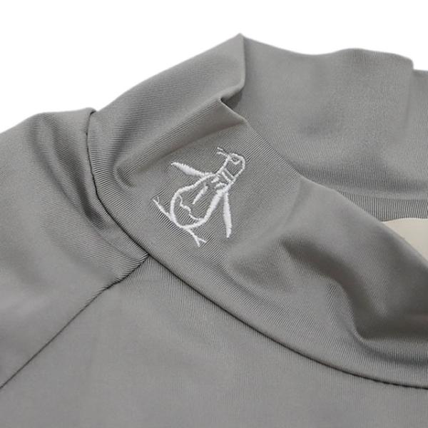 即納 Penguin by Munsingwear ペンギン バイ マンシングウェア STRETCH LONG SLEEVE MOCK NECK ストレッチ ロングスリーブ モックネック グレー メンズ Tシャツ_6