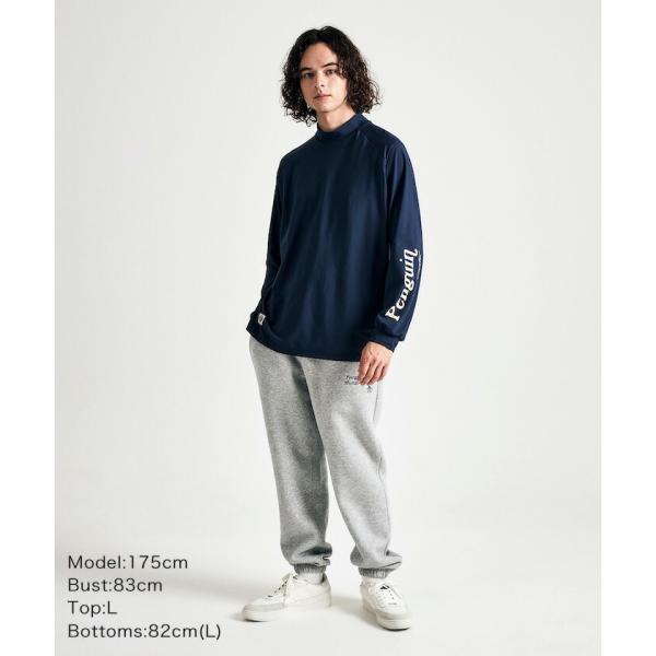 Penguin by Munsingwear ペンギン バイ マンシングウェア STRETCH LONG SLEEVE MOCK NECK ストレッチ ロングスリーブ モックネック ネイビー メンズ Tシャツ_2