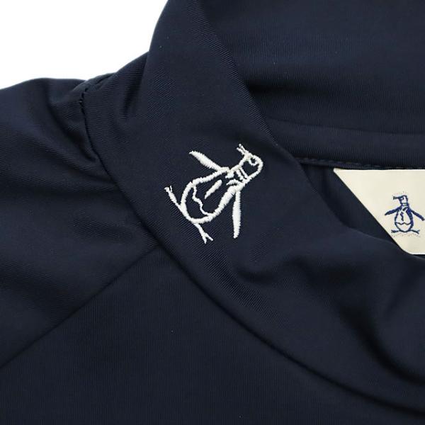 Penguin by Munsingwear ペンギン バイ マンシングウェア STRETCH LONG SLEEVE MOCK NECK ストレッチ ロングスリーブ モックネック ネイビー メンズ Tシャツ_6