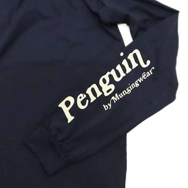 Penguin by Munsingwear ペンギン バイ マンシングウェア STRETCH LONG SLEEVE MOCK NECK ストレッチ ロングスリーブ モックネック ネイビー メンズ Tシャツ_7