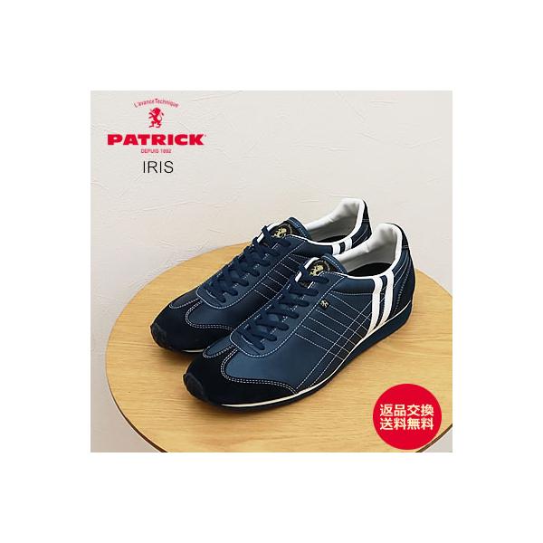 返品交換送料無料 PATRICK パトリック IRIS アイリス H-NAVY ホース・ネイビー  馬革