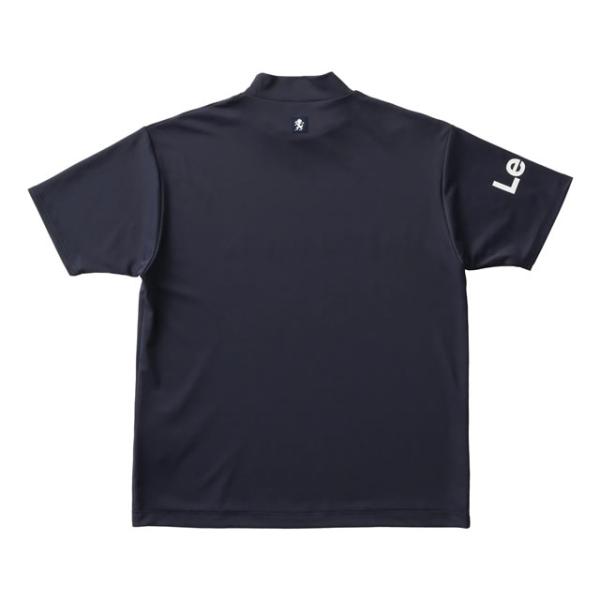 PATRICK GOLF パトリック ゴルフ メンズ ベアスムースロゴプリントモックネック NVY ネイビー 半袖シャツ 接触冷感 UVカット 返品交換送料無料